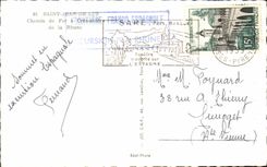 MODERN CARD Saint Jean De Luz Cog railway of Rhune Train