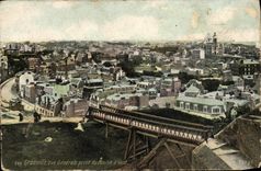 CPA Granville vue Generale prise du moulin a vent