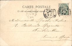 VINTAGE POSTCARD Besancon the Bridge and Canat and Rosemont