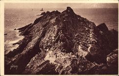 VINTAGE POSTCARD Soft Brittany France Points Strong current