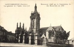 CPA Saint Thegonnec Vue generale de I'Eglise