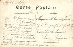 VINTAGE POSTCARD the Crime Of Rheims the Devastation of the Militaria stained glasses