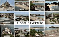 POSTAL MODERNA el St lunar esmeralda Briac del St de Dinard de la dimensión Mont Saint Michel