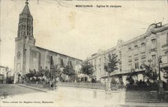 VINTAGE POSTCARD Montauban Church St Jacques