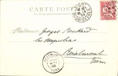 VINTAGE POSTCARD Niort Gone low of the public garden