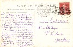 CPA Vichy La vieille tour Enfants dans uen charette 