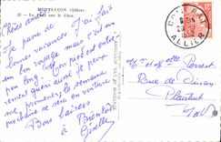 MODERN CARD Montlucon the bridge on Expensive