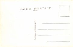 VINTAGE POSTCARD Pouliguen Effects Waves on the Rocks of the Great Dimension