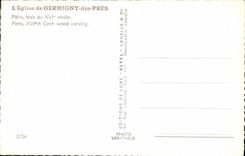 MODERN CARD the Church of Germigny of Close Pieta