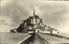 MODERN CARD Mont Saint Michel the arrival by equinoctial tide