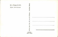 POSTAL MODERNA iglesia Jacques de Dieppe Saint