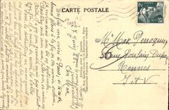 CPA Paris Panorama sur la Seine pris vers la Tour Eiffel