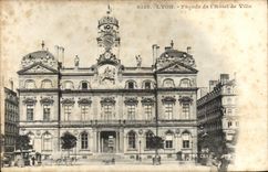 CPA Lyon Facade de I'Hotel de Ville