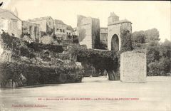 VINTAGE POSTCARD Surroundings of Dirtied of Bearn the old bridge of Sauveterre