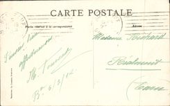 VINTAGE POSTCARD Bordeaux Church St Seurin Frontage of the Large Furnace bridge 19th