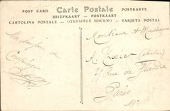 POSTAL Compiegne de la VENDIMIA el lugar del ayuntamiento de I