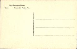 VINTAGE POSTCARD Gift Francisco Bayeu Goya Museo Del Prado