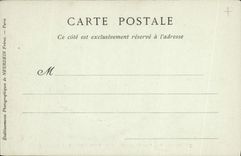 VINTAGE POSTCARD Murals Of the Pantheon De Maillot Abbot of Sainte Genevieve leads a procession of the clergy