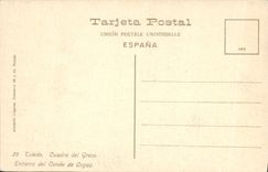 VINTAGE POSTCARD Toledo Cuadro Del Greco Entierro LED Cop De Orgaz