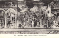 VINTAGE POSTCARD Rammed Camposanto Staria Di Rebecca E D Isacco Benozze Gozzoli