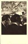 VINTAGE POSTCARD Edgar Degas Orchester