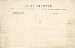 Inflamación pesada de la POSTAL de la VENDIMIA Sables d'Olonne en las láminas de la brisa de la paja