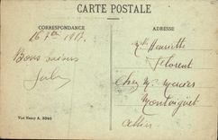 CPA Reims Dans Ses Annees De Bombardements Place Du Parvis Jeanne d'Arc 