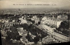 VINTAGE POSTCARD View De Royat And Clermont Ferrand
