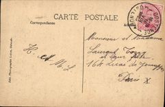 POSTAL Ostende de la VENDIMIA el puerto de los barcos pesqueros