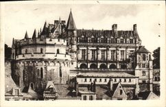 POSTAL Amboise de la VENDIMIA el castillo construido por Charles VII y Louis XII