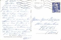 MODERN CARD Lisieux Overall picture Towards the Basilica