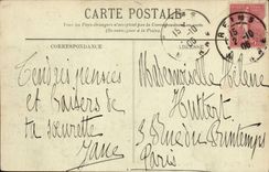 VINTAGE POSTCARD Rheims Court of the Town hall