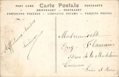 VINTAGE POSTCARD Caen the Place of the Republic Kiosk