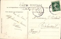 CPA Bordeaux La Place Des Quinconces et la Colonne des Girondins