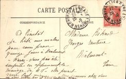 VINTAGE POSTCARD Montpellier the Place of the Prefecture
