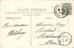 VINTAGE POSTCARD Belfort Church St Christophe