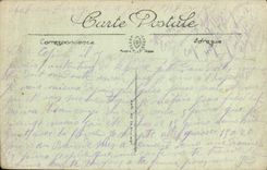 Castillo Thierry College Jean de Va Fountain de la POSTAL de la VENDIMIA