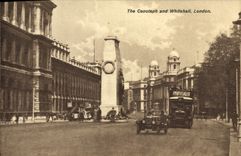 CPA The Cenotaph and Whitehall London Automobile 