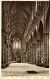 VINTAGE POSTCARD Westminster Abbey Nave Looking Is Showing Warrior' S Serious London