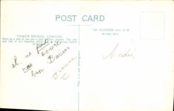 VINTAGE POSTCARD The Tower London Bridge