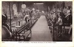 CPA Tower of London The Horse Armoury in the White Tower Militaria 