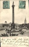 CPA DTafalgar square and Nelson's Column London