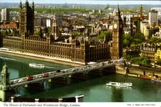 CPM The House of Parliament and Westminster Bridge London