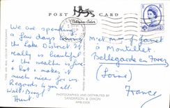 MODERN CARD Greetings from Ullswater