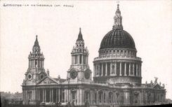 VINTAGE POSTCARD London the Cathedral St Paul