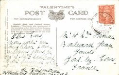 VINTAGE POSTCARD Marble Arch and Oxford Street London