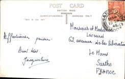 VINTAGE POSTCARD Royal Exchange and Bank off England London