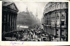 VINTAGE POSTCARD Mansion Cheapside House