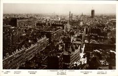 CPA A Panoramic View Of London