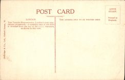 VINTAGE POSTCARD The Thames Embamkment London